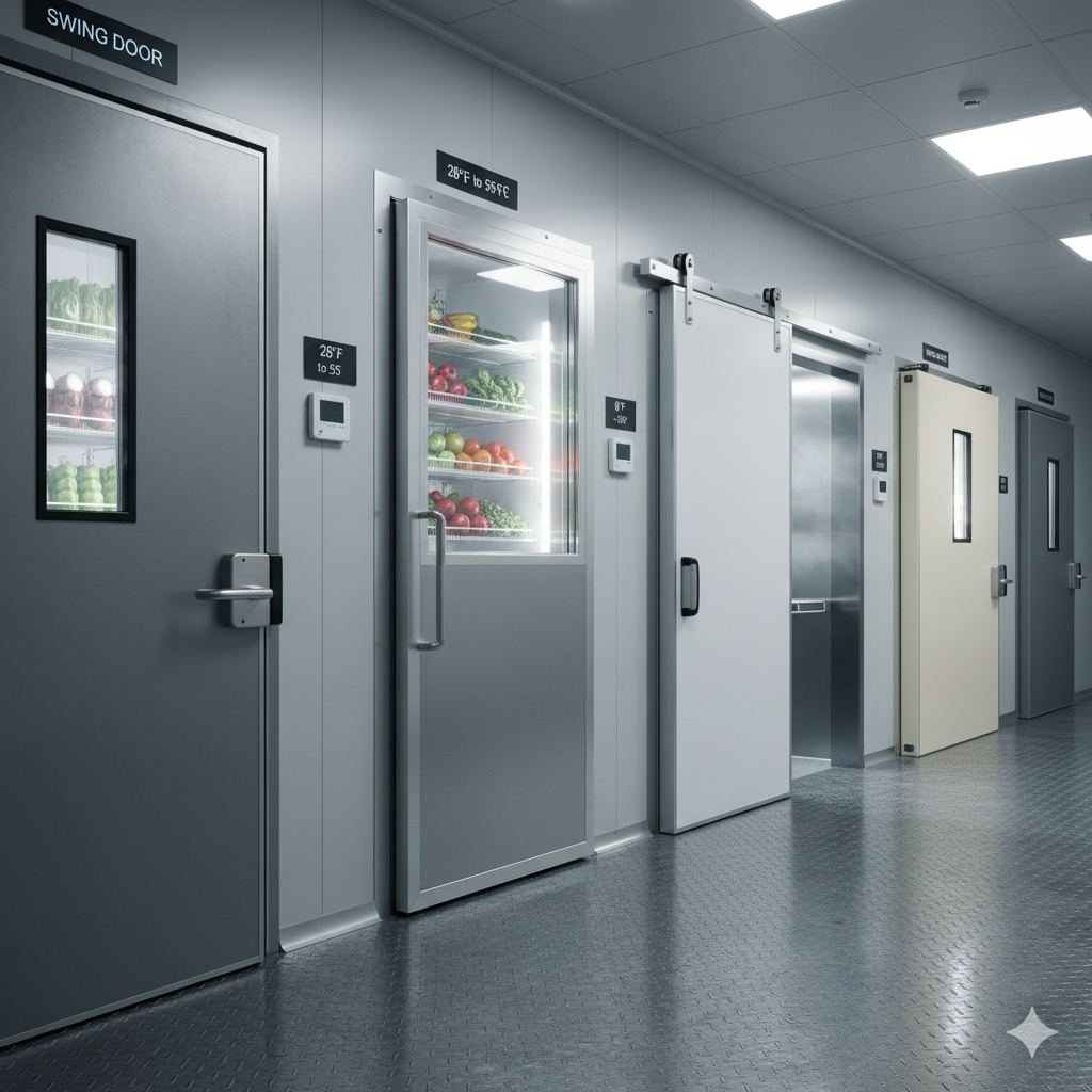 walk in cooler & freezer doors